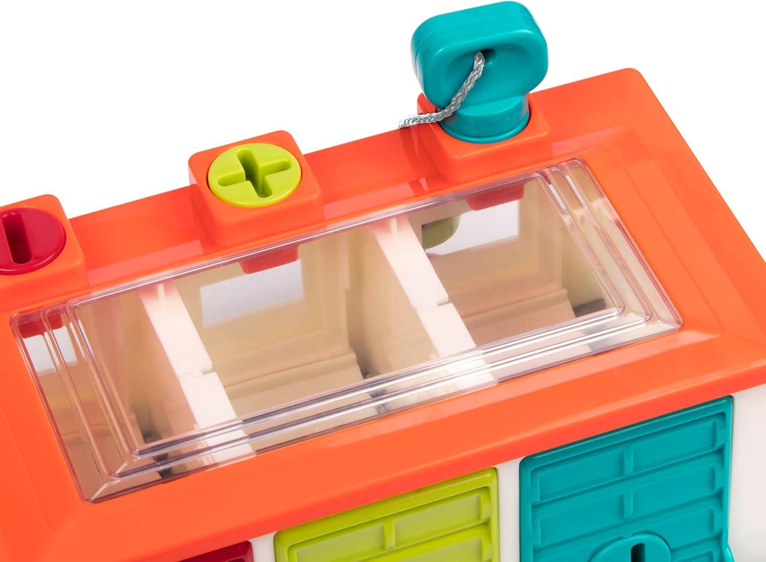 imageBattat  Car ampamp Color Sorting Playset  Cause  And  Effect Toy  Push ampamp Go Cars  Color  Coded Matching  2 Years  3  Car Garage Red3 Car Garage