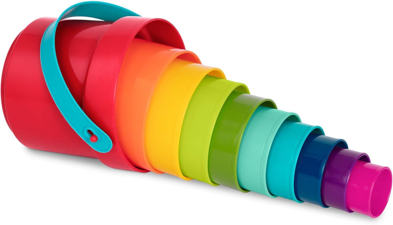imageBattat  Cause  And  Effect Toy  Developmental Toy With Buttons ampamp Colors  Color Sorting Animal Toys  For Kids Toddlers Babies  18 Months  Pop  Up PalsStack up Cups