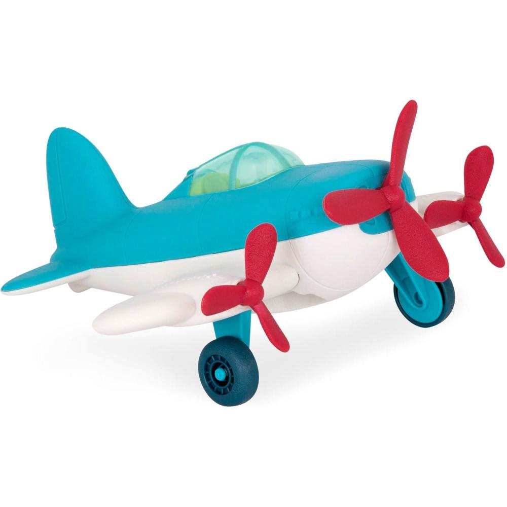 imageBattat  Wonder Wheels  Toy Airplane For Kids Toddlers  Toy Vehicle  Pretend Play  bRecyclable Materials  1 Year