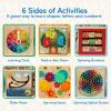 Battat – Activity Cube With Farm Theme – Educational Wooden Toys For Toddlers And Kids – 1 Year +(Extra Large Activity Cube)