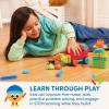 Battat – Bristle Blocks – STEM Interlocking Building Blocks – 50 Pieces Playset – Developmental Toys for Toddlers & Kids – Basic Builder Bucket – 2+ Years(Bristle Block Bucket)