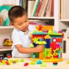 Battat – Bristle Blocks – STEM Interlocking Building Blocks – 50 Pieces Playset – Developmental Toys for Toddlers & Kids – Basic Builder Bucket – 2+ Years(128pc Jungle Adventure!)