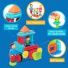 Battat – Bristle Blocks – STEM Interlocking Building Blocks – 50 Pieces Playset – Reusable Carry Case – Developmental Toys for Toddlers & Kids – Basic Builder Case – 2+ Years(113-Piece (Blue))