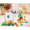 Battat – Building Blocks – 47 Pieces Brick Set – Colorful & Chunky Bricks – Unique Wheel Bricks – 12+ Months – Locbloc Red Builder’s Wagon(Blocks – 80 Pcs)
