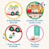 Battat – Building Blocks – 47 Pieces Brick Set – Colorful & Chunky Bricks – Unique Wheel Bricks – 12+ Months – Locbloc Red Builder’s Wagon(Rescue Truck)