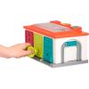 Battat – Car & Color Sorting Playset – Cause – And – Effect Toy – Push & Go Cars – Color – Coded Matching – 2+ Years – 3 – Car Garage, Red(3 Car Garage)