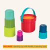 Battat – Cause – And – Effect Toy – Developmental Toy With Buttons & Colors – Color Sorting Animal Toys – For Kids, Toddlers, Babies – 18+ Months – Pop – Up Pals(Stack up Cups)