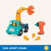 Battat – Classic Construction Toy – Pretend Play Tools – Toddler Trucks – Dexterity Building Toy – 3+ Years– Take – Apart Crane(33pc Crane Truck)