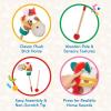 Battat – Classic Hobby Horse – Plush Stick Horse – Wooden Pole & Sensory Textures – Realistic Sounds – 2+ Years – Pony Pal(Hobby Horse)