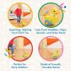 Battat – Classic Hobby Horse – Plush Stick Horse – Wooden Pole & Sensory Textures – Realistic Sounds – 2+ Years – Pony Pal(Waddling Duck)