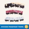 Battat – Classic Trains – 6 Pieces Wooden Railroad Set – Magnetic Toy Trains – Train Engines & Cars – 3+ Years– Wooden Locomotives & Freight Cars(Set 2)