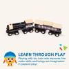 Battat – Classic Trains – 6 Pieces Wooden Railroad Set – Magnetic Toy Trains – Train Engines & Cars – 3+ Years– Wooden Locomotives & Freight Cars(Set 2)