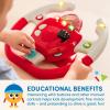 Battat – Interactive Steering Wheel – Portable Car Toy – Kids Games & Songs – Toddler Road Trip – 2+ Years – Geared to Steer