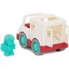 Battat – Light – Up Yellow Bus – 5 Toy Figures – Realistic Sounds – Folding Stop Sign – 18+ Months – Light & Sound School Bus(3 Rescue Trucks)