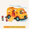 Battat – Light – Up Yellow Bus – 5 Toy Figures – Realistic Sounds – Folding Stop Sign – 18+ Months – Light & Sound School Bus(School Bus)
