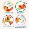 Battat – Mini Vet Playset (11 Pieces) – Plush Dog & Carrier – Stickers & Checklist – Toy Stethoscope & Bone – 2+ Years – Puppy Care Vet Kit