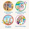 Battat – Nesting Sorter Set – 19 Pieces Stacking Bucket Sort Set – 10 Cups & 8 Shapes – Educational & Dexterity Toys – 18+ Months – Sort & Stack(Sorting Buckets)