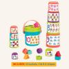 Battat – Nesting Sorter Set – 19 Pieces Stacking Bucket Sort Set – 10 Cups & 8 Shapes – Educational & Dexterity Toys – 18+ Months – Sort & Stack(Sorting Buckets)