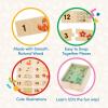 Battat – One – Match Puzzle – Alphabets Wooden Puzzle for Toddlers – Wooden Toys – Educational Toys – 3+ Years– Self Correcting Puzzles with Storage Box ABC(Numbers)