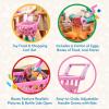 Battat – Play Circle – Shopping Cart & Grocery Set For Kids – Toy Food – Play Kitchen – Pretend Play – 3+ Years(Shopping Cart (Pink))