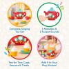 Battat – Play Circle – Singing Teapot – Toy Food – Pretend Play – Kitchen Set – 3+ Years(17 Pieces)(Red/Teal)