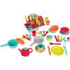 Battat – Play Dinner Set – 45 Pieces Tea Party & Supper Playset – Pretend Kitchen Toys – Tea Pot, Plates, Cutlery – 3+ Years(Deluxe Kitchen)