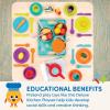 Battat – Play Kitchen & Market – Toddler – Friendly Size – Chalkboard Menu & Oven Dials – 25 Toy Cooking Accessories – 2+ Years – Two n’ One Cookin’ Fun(Kitchen Set – 71 Pcs)