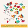 Battat – Play Kitchen & Market – Toddler – Friendly Size – Chalkboard Menu & Oven Dials – 25 Toy Cooking Accessories – 2+ Years – Two n’ One Cookin’ Fun(Kitchen Set – 71 Pcs)