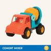 Battat – Spinning Cement Truck – Classic Toddler Trucks – Kids Construction Toys – Soft Rubber Wheels – Cement Mixer – 18+ Months(Spinning Cement Truck)