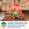 Battat – Spinning Cement Truck – Classic Toddler Trucks – Kids Construction Toys – Soft Rubber Wheels – Cement Mixer – 18+ Months(Spinning Cement Truck)