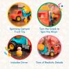 Battat – Spinning Cement Truck – Classic Toddler Trucks – Kids Construction Toys – Soft Rubber Wheels – Cement Mixer – 18+ Months(Spinning Cement Truck)