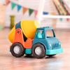 Battat – Wonder Wheels – 3 Pieces Toy Truck Set – Dump, Tow Cement– Toy Construction Vehicles – Recyclable Materials – 1 year +, Yellow(Cement Truck)