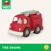 Battat – Wonder Wheels – 3 Pieces Toy Truck Set – Dump, Tow Cement– Toy Construction Vehicles – Recyclable Materials – 1 year +, Yellow(Fire Truck)