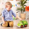 Battat – Wonder Wheels – 3 Pieces Toy Truck Set – Dump, Tow Cement– Toy Construction Vehicles – Recyclable Materials – 1 year +, Yellow(Garbage Truck)