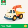Battat – Wonder Wheels – 3 Pieces Toy Truck Set – Dump, Tow Cement– Toy Construction Vehicles – Recyclable Materials – 1 year +, Yellow(Tow Truck)