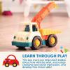 Battat – Wonder Wheels – 3 Pieces Toy Truck Set – Dump, Tow Cement– Toy Construction Vehicles – Recyclable Materials – 1 year +, Yellow(Tow Truck)