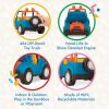 Battat – Wonder Wheels – Blue Toy Camper Van – Toy Rv For Kids, Toddlers – Realistic Details – Recyclable Materials – Camper Van – 1 Year +(4*4 Truck)