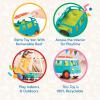 Battat – Wonder Wheels – Blue Toy Camper Van – Toy Rv For Kids, Toddlers – Realistic Details – Recyclable Materials – Camper Van – 1 Year +(Van)