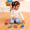 Battat – Wonder Wheels – Set of 6 Mini Toy Cars for Kids – Race Car, Truck, Taxi, Police, Retro, 4×4 – Pretend Play – Recyclable Materials – Mini Riders – 1 Year +(6 Cars)