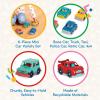 Battat – Wonder Wheels – Set of 6 Mini Toy Cars for Kids – Race Car, Truck, Taxi, Police, Retro, 4×4 – Pretend Play – Recyclable Materials – Mini Riders – 1 Year +(6 Cars)