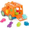 Battat – Wonder Wheels – Shape Sorter Toy Truck – 9 Pieces Developmental Toy For Kids, Toddlers – Animal & Fruit Shapes – Recyclable Materials – Safari Shape Sorter Truck – 1 Year +