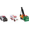 Battat – Wood Cars For Kids – 6 Pieces Toy Vehicle Set – Mini Rescue & Construction Vehicles – Toddler Truck Toys – 3+ Years– Wooden Vehicles Set 1(Set 1)