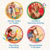 Battat – Wooden Activity Walker – 9 Educational Activities – Learning & Walking Toy for Toddlers – Stand, Push, Walk – 1 Year + – Farm Theme(Activity Walker)