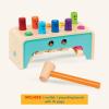 Battat – Wooden Hammer Toy for Kids, Toddlers – Pounding Bench with Pegs and Mallet – Colorful Developmental Toy – 1 Year + – Pound & Count Bench(Wooden Pounding Pegs)