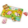 Battat – Wooden Number & Shapes Puzzle – Puzzle n’ Learn – Educational Toy for Kids – 2+ Years(Farm Animals)