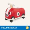 Battat – Wooden Racer – Wood Handle & Soft Body – Safe & Sturdy Push Car – Active Play Ride – On – 18+ Months – Rollin’ Race Car