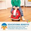 Battat – Wooden Racer – Wood Handle & Soft Body – Safe & Sturdy Push Car – Active Play Ride – On – 18+ Months – Rollin’ Race Car