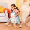 Battat – Zebra Rocking Horse – Wooden Rocker & Plush Body – Active Play Toy – Sturdy & Durable – 12+ Months – Rockin’ Zebra(Llama)