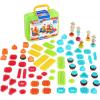 Battat – Bristle Blocks – STEM Interlocking Building Blocks – 50 Pieces Playset – Reusable Carry Case – Developmental Toys for Toddlers & Kids – Basic Builder Case – 2+ Years(85Pc Safari Adventure!)