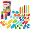 Battat – Building Blocks – 47 Pieces Brick Set – Colorful & Chunky Bricks – Unique Wheel Bricks – 12+ Months – Locbloc Red Builder’s Wagon(Blocks – 80 Pcs)